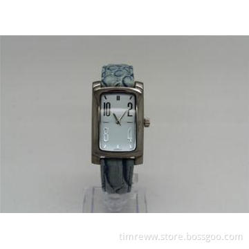 Square PU leather strap luxury ladies watches with sr626sw